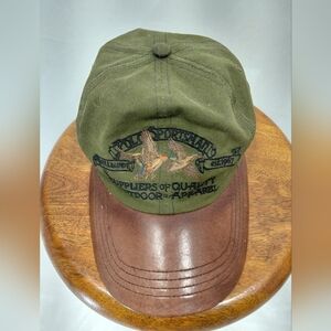 Polo By Ralph Lauren Green Respect Our Wildlife Leather Bill Ball Hat